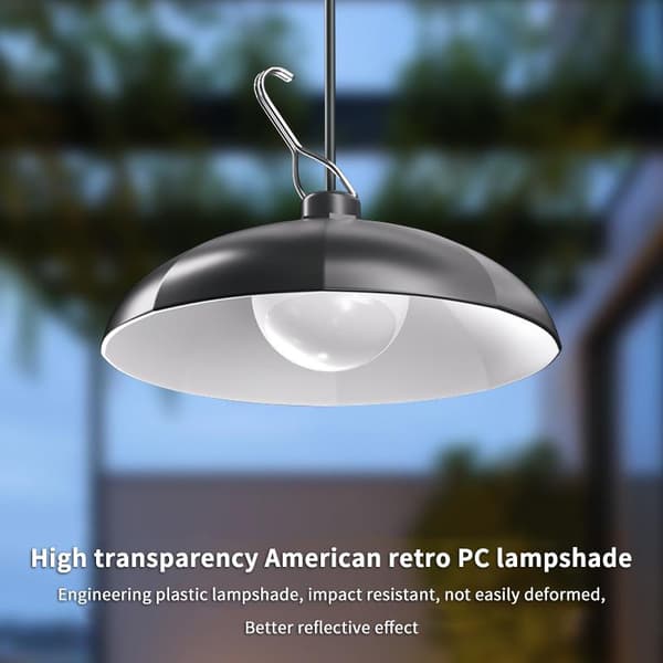 Retrosolcellelampe med to lysfarger, 1 eller 2 pærer, 3 lysmoduser Yellow One light