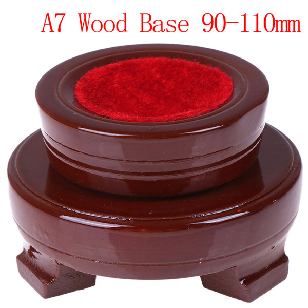 Crystal Wood Display Stand Base Holder For Crystal Ball Sphere A7