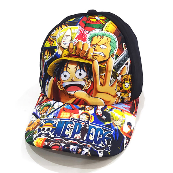 Polyester Bucket Hat Anime One Piece Unisex Men Outdoor Travel A6