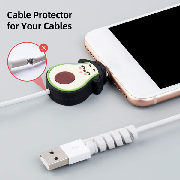 e USB-kabel Bite Lader Wire Organizer PVC Ladeledning Prote