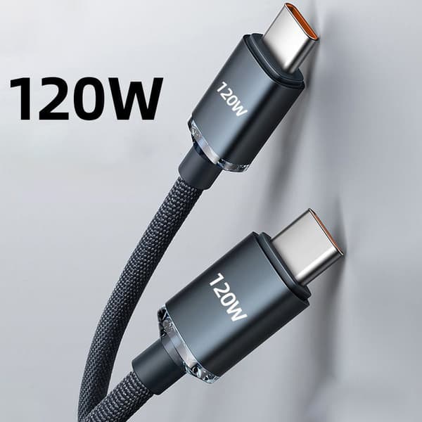 120W USB C til Type C-kabel til IPhone 15 Pro Max 13 Oneplus PO Purple-2m