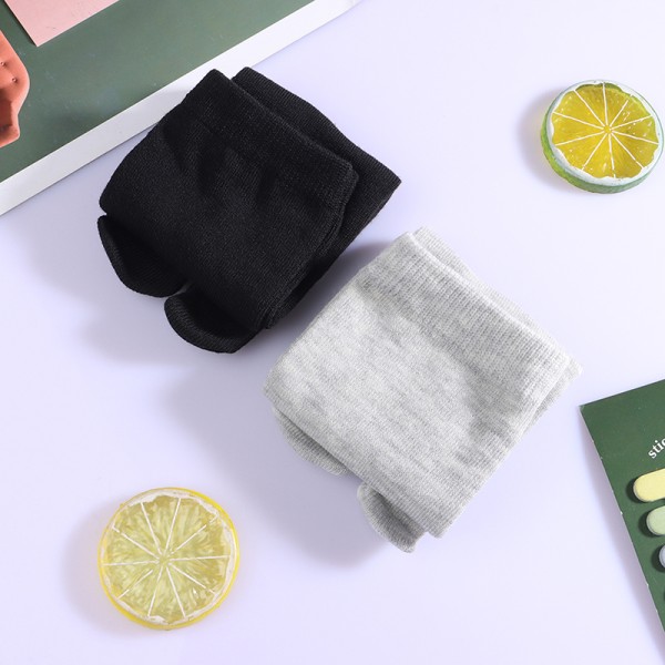 1/3 Par Style Sokker Bomuld Åndbar Adskil To Fingre Så 1pair gray