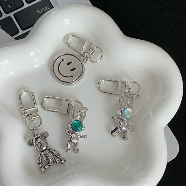 Cross Keychain Creative pyörivä reppuriipus Silver-A8