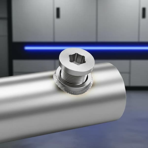 Gjenge Oksygensensor Bung Rustfritt Stål Mutter Fitting Sveise M18