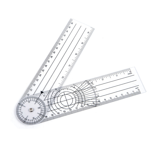 0-140 mm 360 graders Goniometer Vinkel Spinal Vinkellinjal