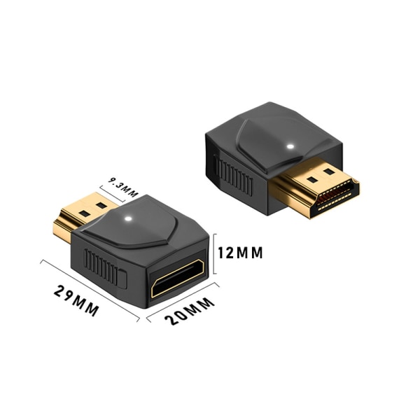 MINI HDMI til HDMI Adapter Converter Videospiller HD 1080P 2K 4K A1