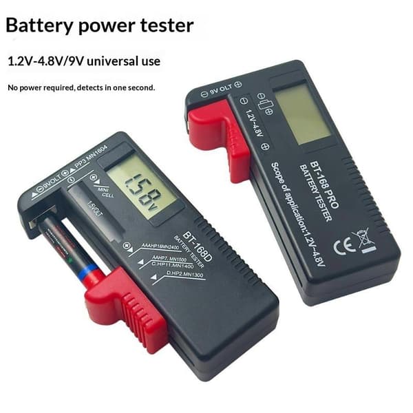 BT-168 PRO Digital Batteritester Rutete Lastanalysator Sjekk BT168D