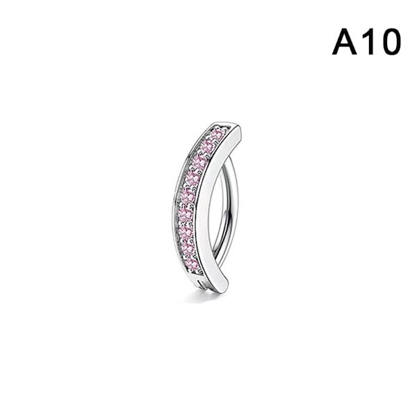 Blomst sommerfugl hjerte form navle ring Rhinestones Nave A10