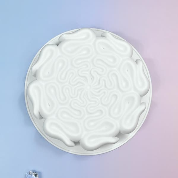 Rund spets tårta silikonform pudding gelé chokladmousse mo