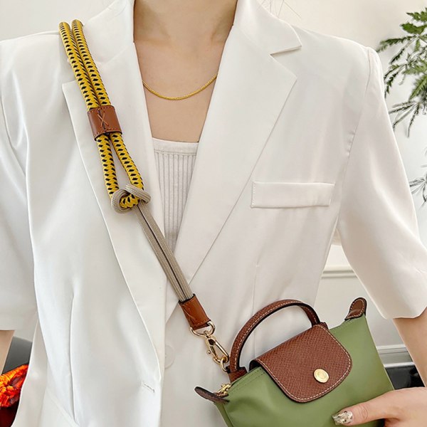 1Pc Bag Strap For Mini Bag Modified Strap Rope Free Punching Sh Green