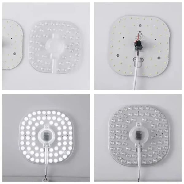 1 stk. høj lysstyrke ringpanel firkantet LED-modulkilde loft A4