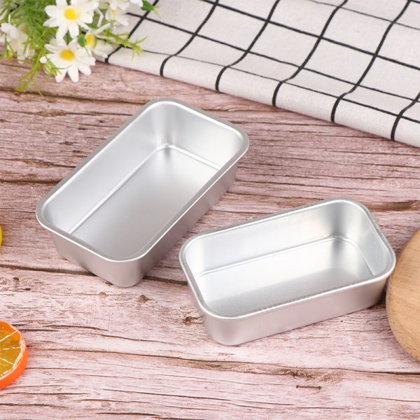 1 stk aluminiumslegering brødform rektangel baking kakeform bakverk B