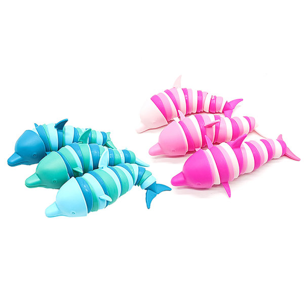 Stress Reliever Fidget Legetøj Slug Dolphin Shark Squishy Toy Acc A2