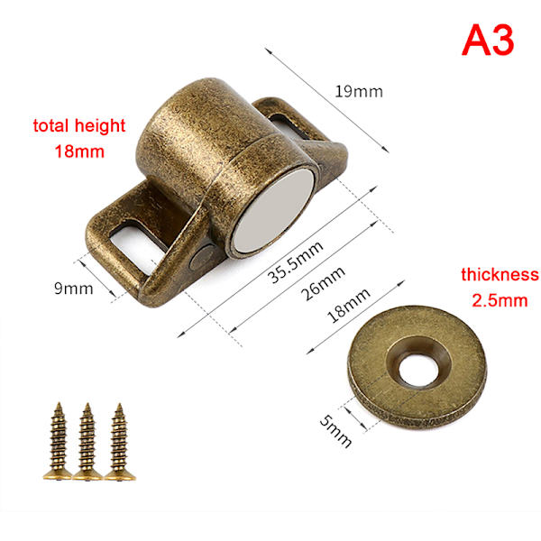 Magnet Skåpdörrspärr A3