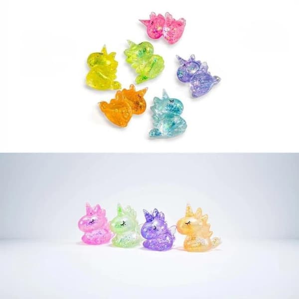 Glitter Legetøj Blødt Fidget Legetøj Gennemsigtig Dekompression