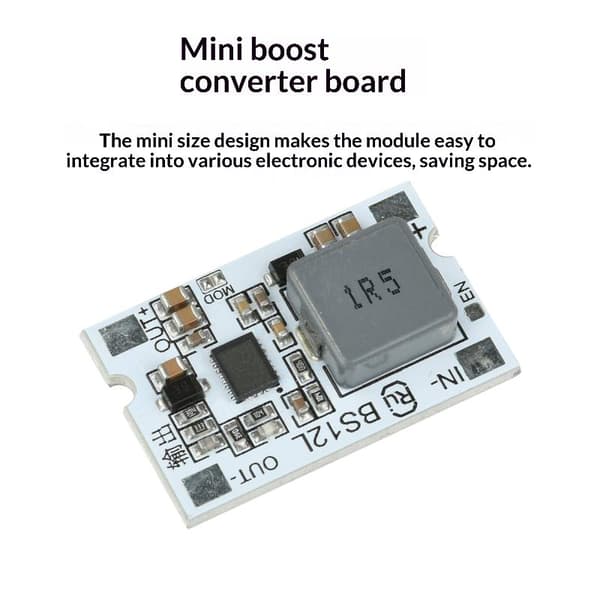 DC-DC Step Up Boost Modul 2.7V-11V Til 5V 12V 10A Med Kortslutning 5V