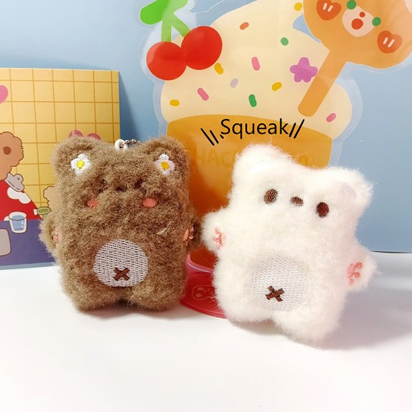 e Squeaking Bear Pehmoleluavaimenperä Sarjakuvanukkeriipusavain R White