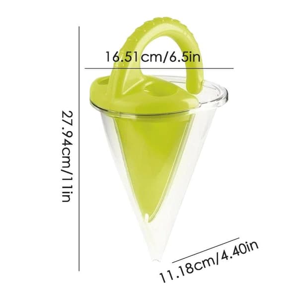 Strand Barn Tvätta Sand Överflöde Tratt Utomhus Sand Spade Pi Green