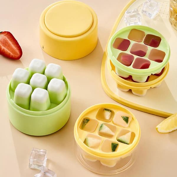 7 gitter push isterningform isrum mini sommer isform Yellow
