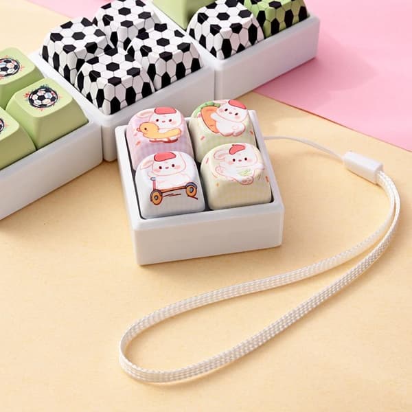 e Tastaturformede Fidget Clicker Legetøj Med Fodboldmønstre Lan A2