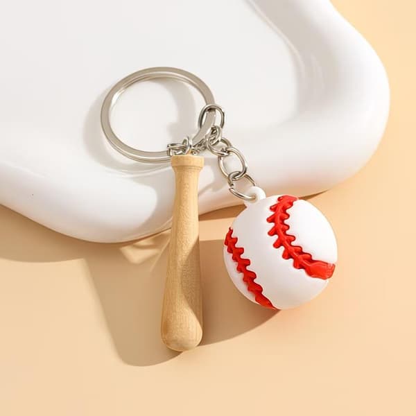 Baseball-avaimenperä, baseball-riipus, auton avaimenperä, laukkukoru A2