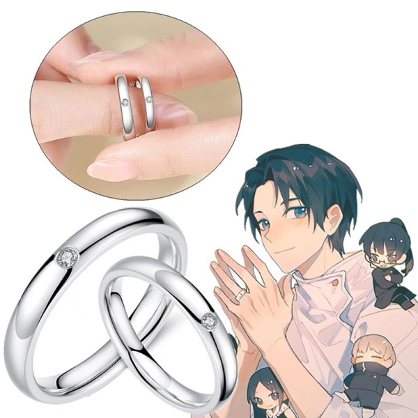 Anime Jujutsu Kaisen Okkotsu Yuta Cosplay Ring Prop smykker Adj Women