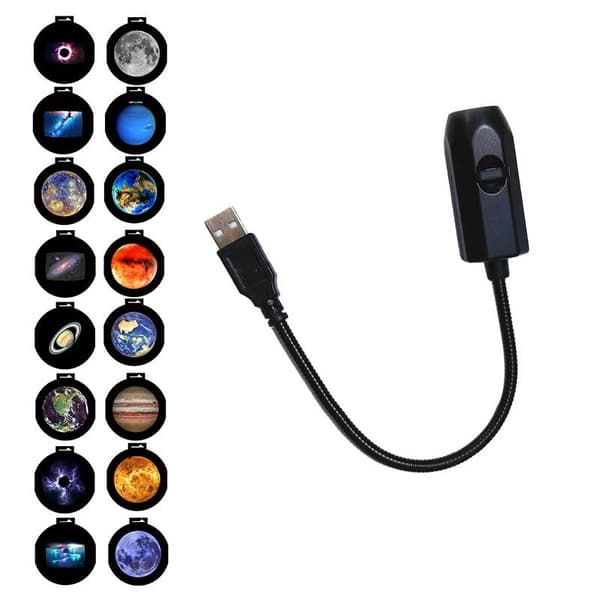 USB Tak Måne Jord Projeksjon Atmosfære Lys Stjernehimmel L D