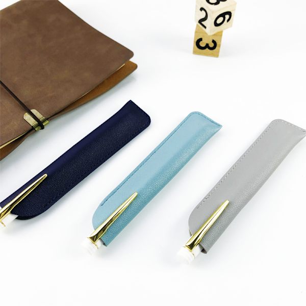 PU Läder Penna Skyddsfodral Slitstark Pen Bag Soli A7