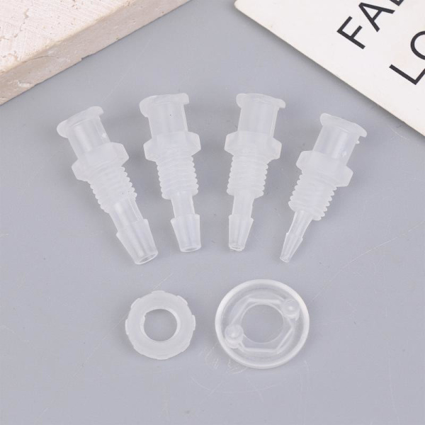 Luer Lock Adapter Lige Gennem Plade PP Plast Luftventil P A3