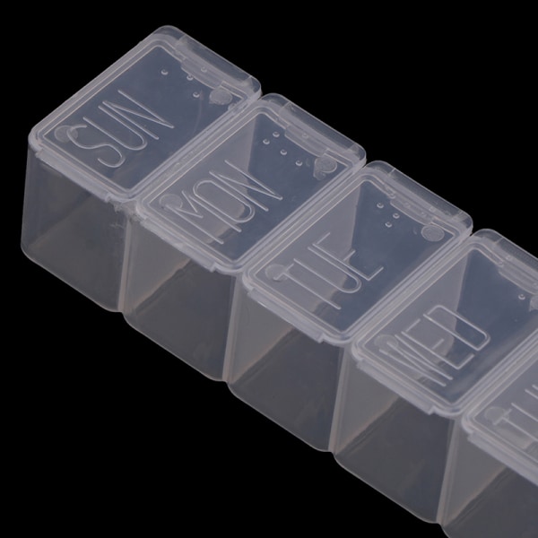 7 Days Tablet Pill Box Holder Weekly Medicine Storage Organizer