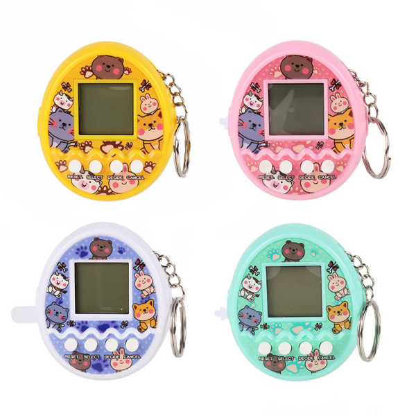 Electronic Pet hine Mini Pocket Electronic Game hine Pet Egg Pe Yellow