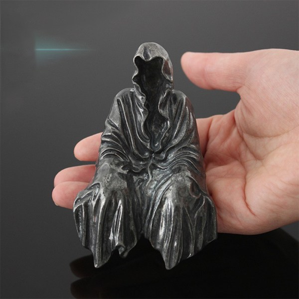 Reaping Solace The Reaper Sittende Statue Gothic Bordplate Resin