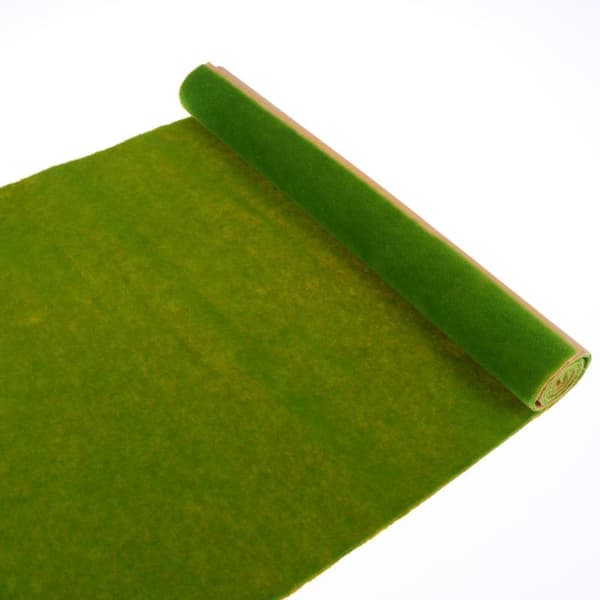 1 stk. kunstgræsmåtte layout tog jernbane kunstgræsplæne Light green 100cm
