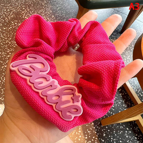 1 kpl Barbie Hair Scrunchies ja Pink Hair Rope Girls Ponytail Hai A1