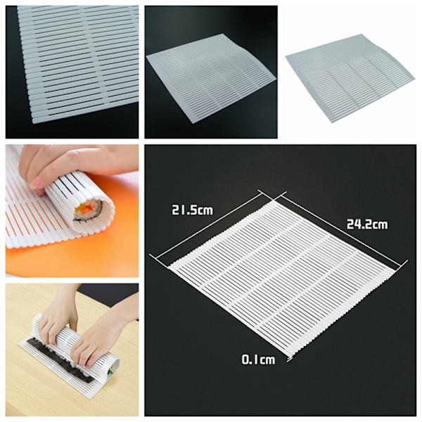 Ny praktisk Sushi Roller Roller Plastmateriale Mattemaker K