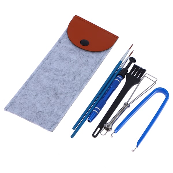 Keyboard Cleaning Tool Kit Metall Keycap Puller Stamhållare Swit B