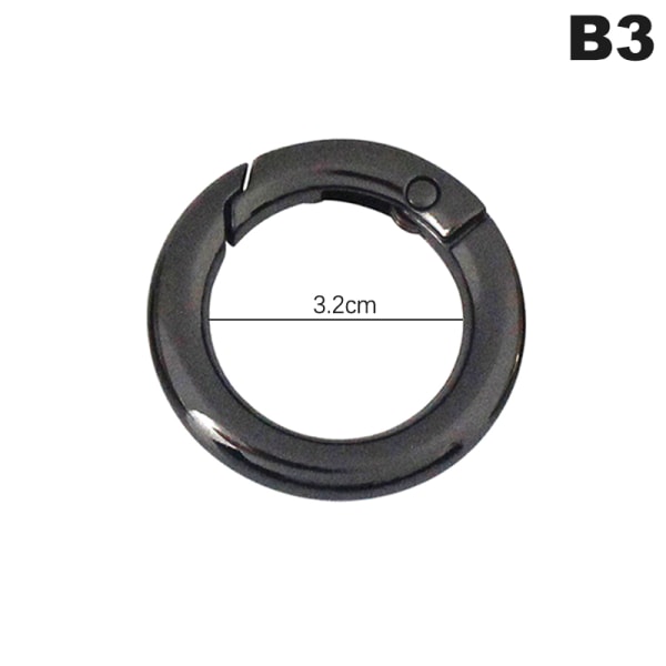 Spring Gate O Ring Avattava Avaimenperä Avain Nahkalaukku Käsilaukku Bel B3