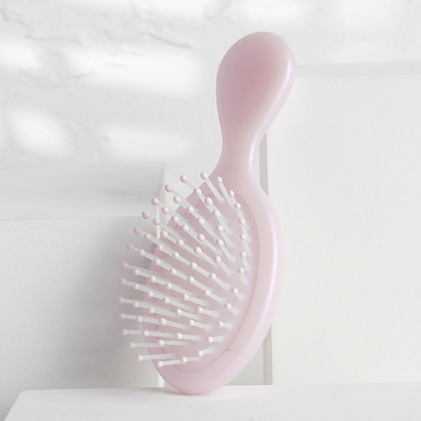 Mini Comb Air Cushion Comb Antistaattinen kampapäänahan hierontaharja Pink Round