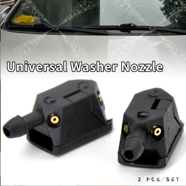 2st Universal Car Wind Washer Torkarblad Vattenspraymunstycken