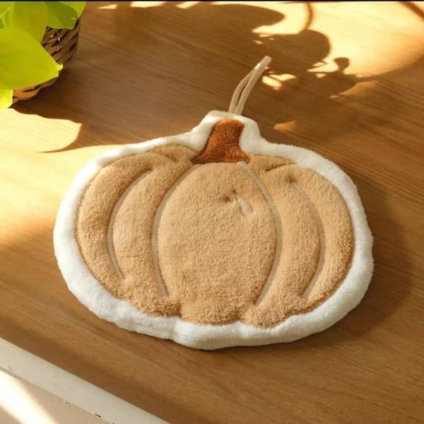 e Hasselnødder Græskar Blødt Håndklæde Super Absorberende Hængende Håndklæde pumpkin