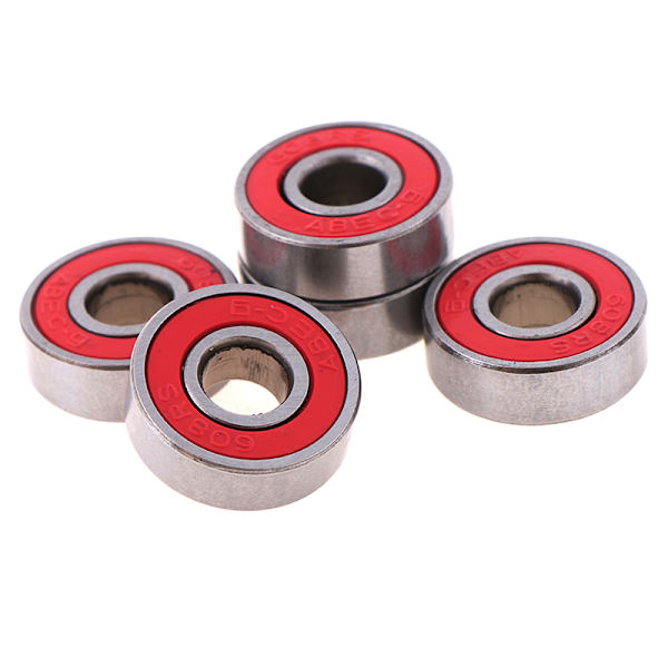 5 st ABEC-9 608RS skateboard skoterhjul rullförseglad boll b Red