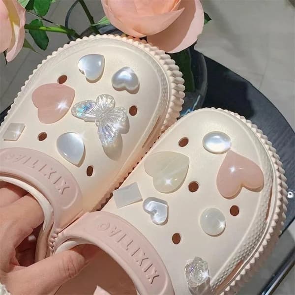 e Tegneserie Pentagram Stjerne Sko Charms Til Crocs Sæt DIY Kæder G A3