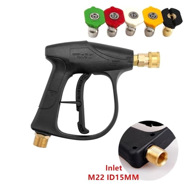 M22-15mm Biltvätt Högtrycksvatten 1/4\" Snabbkoppling Snö A2