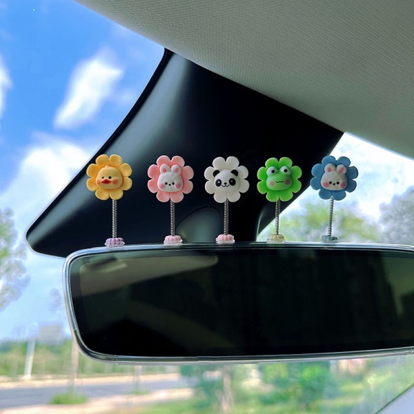 e Shaking Bobble Head Flower Auton sisustuksen koristeena F A1
