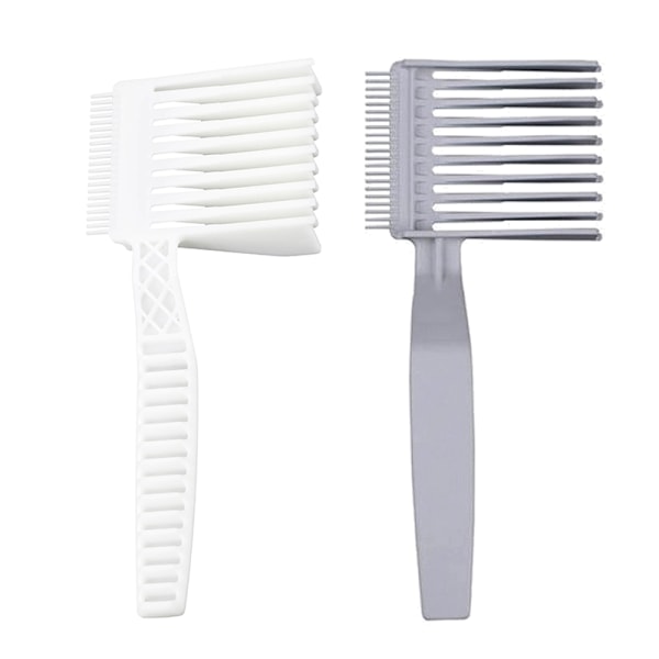 Clipper Barber Fade Combs Ergonomisk Styling Tool til mænd White