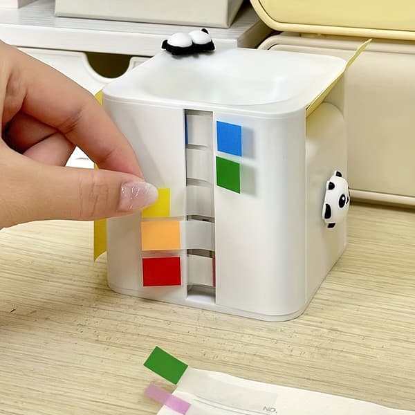 Multifunktionel dispenser til sticky notes i plast A1