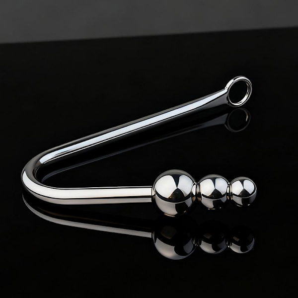 Rustfrit Stål Krogkugler Metal Dilator Plug Store Perler Prostat B