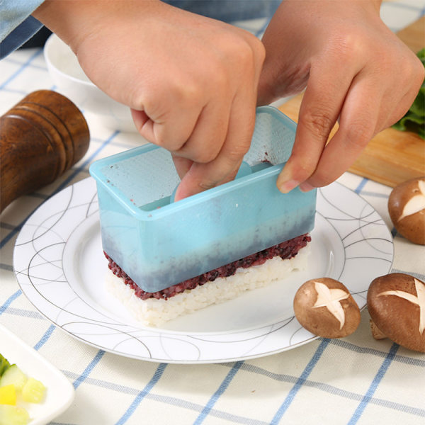 No Stick Musubi Maker Press med liten rispadle White