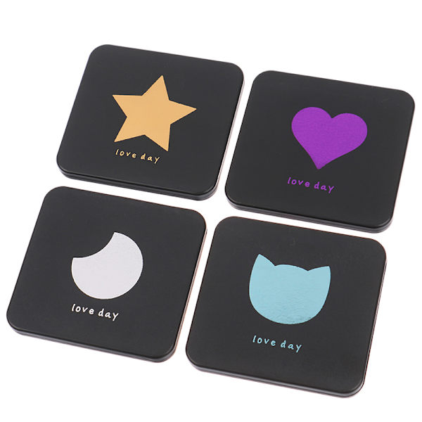 1st Bärbar Hand Mini Makeup Speglar Dubbelsidig Compact Mirr Cat