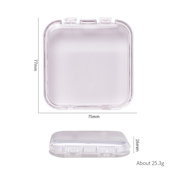 Akryl False Nail Storage Box Smycken Presentbox för DIY Press-o White
